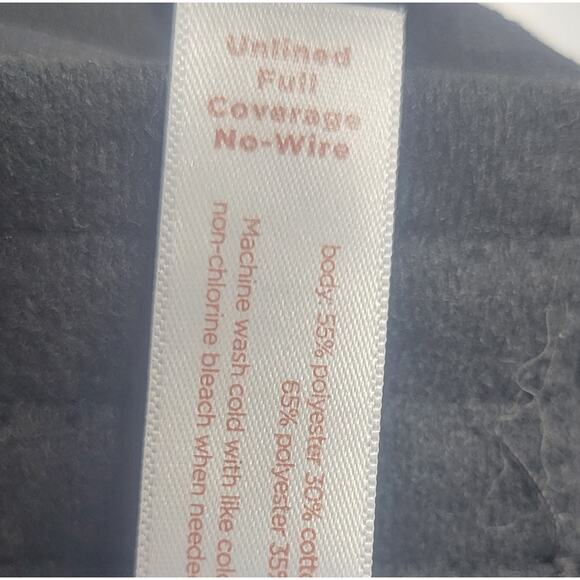 Cacique Unlined Full Coverage No Wire Bras Set of 3 Black Grey Size 46C - Picture 10 of 16